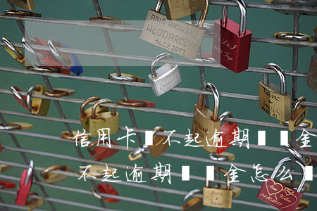 信用卡還不起逾期違約金怎么辦-信用卡還不起逾期違約金怎么辦呢