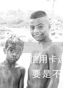 信用卡還款不還了會(huì)怎樣(信用卡要是不還款會(huì)怎么樣)