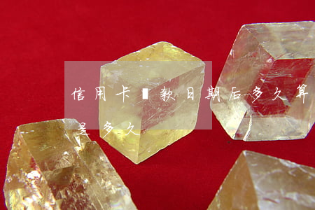 信用卡還款日期后多久算逾期(還信用卡期限是多久)