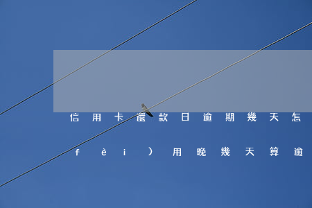 信用卡還款日逾期幾天怎么辦(還信用卡費(fèi)用晚幾天算逾期)
