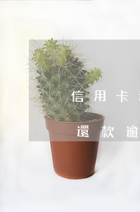 信用卡還款逾期50分鐘什么后果-信用卡還款逾期50分鐘什么后果啊