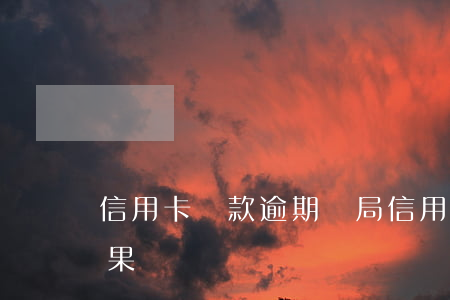 信用卡還款逾期騙局(信用卡逾期不還什么后果)