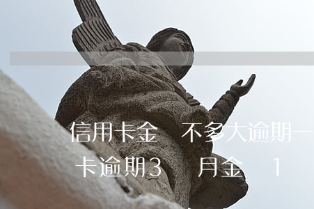 信用卡金額不多大逾期一個月-欠銀行信用卡逾期3個月 金額1萬
