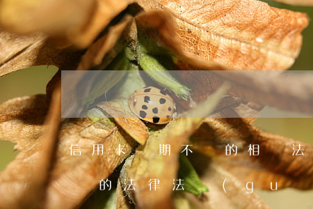 信用卡長期不還的相關法律(關于欠信用卡不還的法律法規(guī))