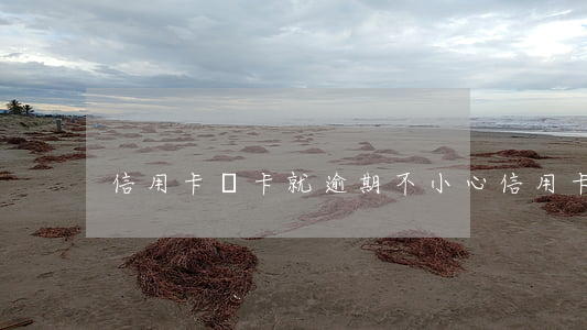 信用卡開卡就逾期(不小心信用卡逾期)
