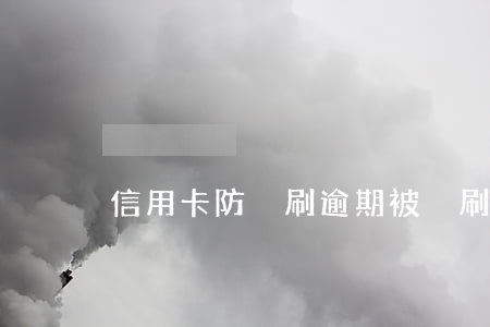 信用卡防盜刷逾期(被盜刷信用卡)