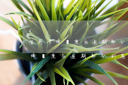 信用卡降額度后逾期部分利息多少-信用卡降額度后逾期部分利息多少錢