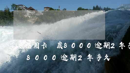 信用卡額度8000逾期2年多(信用卡額度8000逾期2年多久)