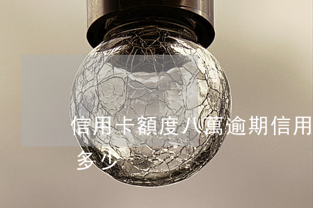 信用卡額度八萬逾期(信用卡8千逾期一年還多少)
