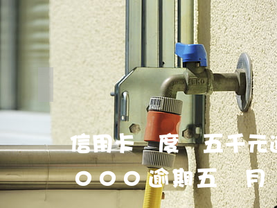 信用卡額度為五千元逾期三個月(信用卡10000逾期五個月)