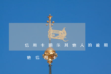 信用卡顯示其他人的逾期(信用卡逾期影響其他信用卡)
