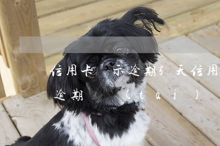 信用卡顯示逾期5天 信用卡5個(gè)月逾期狀態(tài)
