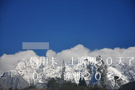 信用卡馬上逾期30天了該怎么辦 信用卡40塊錢逾期20多天