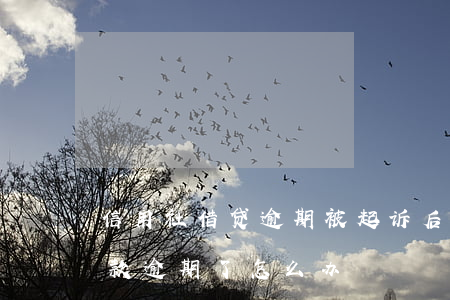信用社借贷逾期被起诉后怎么办 在信用社贷款逾期了怎么办