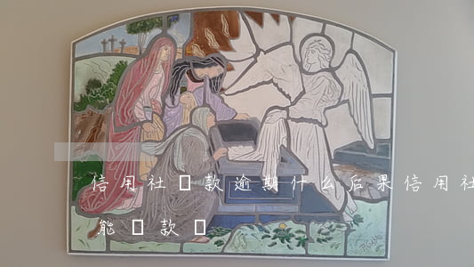 信用社貸款逾期什么后果(信用社有過逾期,還能貸款嗎)