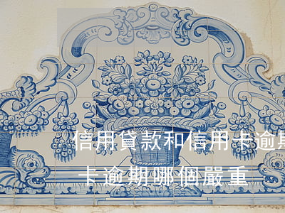 信用貸款和信用卡逾期哪個嚴重(貸款跟信用卡逾期哪個嚴重)
