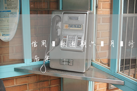 信用貸款逾期六個月(銀行貸款逾期六個月的后果)