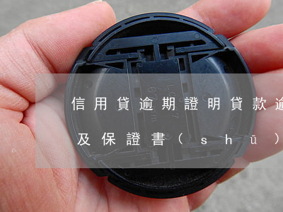 信用貸逾期證明(貸款逾期說(shuō)明及保證書(shū))