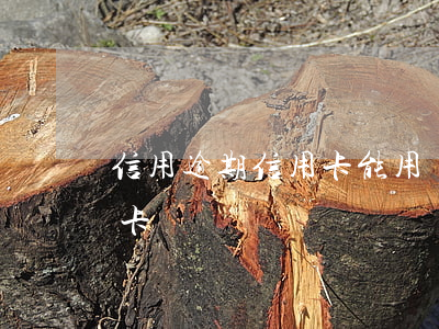 信用逾期信用卡能用嗎(有逾期可以申請信用卡嗎)