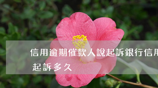 信用逾期催款人說起訴(銀行信用貸款催收到起訴多久)