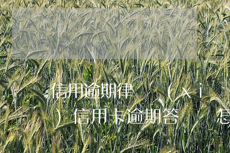 信用逾期律師寫(xiě)辯解書(shū)(信用卡逾期答辯狀怎么寫(xiě))