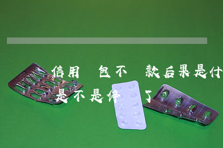 信用錢包不還款后果是什么意思-信用錢包是不是停貸了