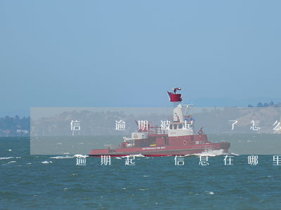 信貸逾期被起訴了怎么查(網(wǎng)貸逾期起訴信息在哪里查)