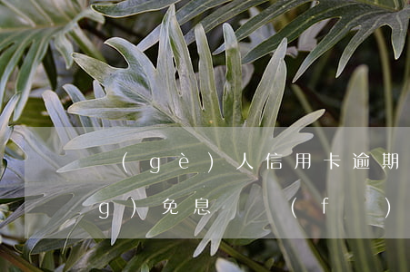 個(gè)人信用卡逾期怎么申請(qǐng)免息廣發(fā)-怎樣讓信用逾期卡減免