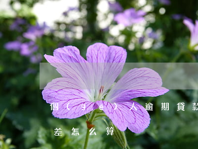 個(gè)人逾期貸款剪刀差(逾期不良剪刀差怎么算)
