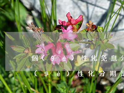 個(gè)性化免息分期內(nèi)容(個(gè)性化分期是免息嗎)