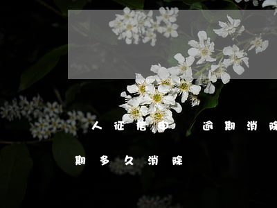 個人征信申請逾期消除多長時間(個人征信逾期多久消除)