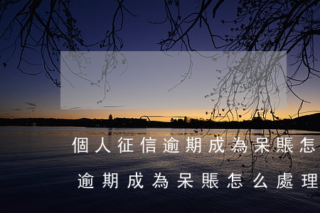 個人征信逾期成為呆賬怎么處理-個人征信逾期成為呆賬怎么處理呢
