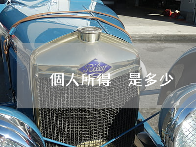 個人所得稅是多少