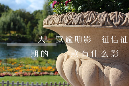 個人還款逾期影響征信(征信報告中有還款逾期的對貸款有什么影響)