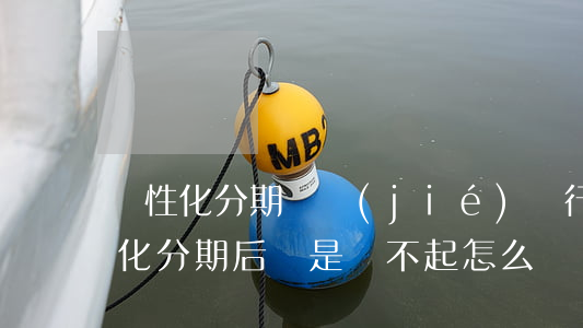 個性化分期凍結(jié)銀行卡(銀行個性化分期后還是還不起怎么辦)
