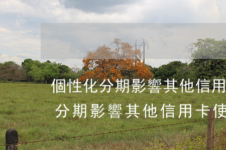 個性化分期影響其他信用卡使用嗎-個性化分期影響其他信用卡使用嗎