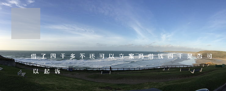 借了四千多不还可以立案吗（借钱四千是否可以起诉）