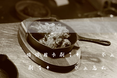 借信用卡刷了4萬還不上怎么辦-借信用卡刷了4萬還不上怎么辦呢