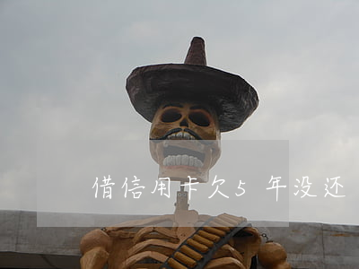 借信用卡欠5年没还