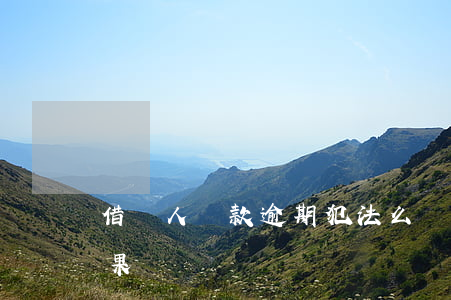 借個人貸款逾期犯法么(個人信用貸款逾期后果)