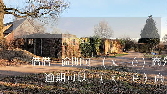 借借唄逾期可協(xié)商分期還款嗎(借唄逾期可以協(xié)商還本金或者分期還嗎)