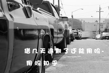 借几天逾期了还能用吗-借几天逾期了还能用吗知乎