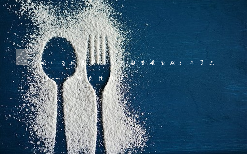 借呗4万网商贷3万逾期(借呗逾期3年了三万多 一直都在慢慢还)
