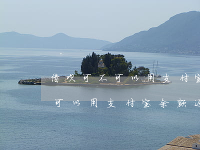 借呗可不可以用支付宝余额还款-借呗可不可以用支付宝余额还款呢