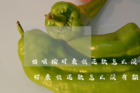 借呗按时最低还款怎么没有额度呢-借呗按时最低还款怎么没有额度呢怎么回事