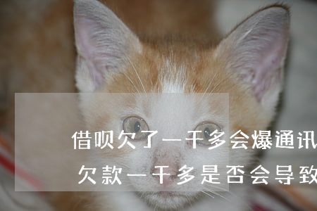 借呗欠了一千多会爆通讯录吗，【热点】借呗欠款一千多是否会导致爆通讯录？真相大揭秘！