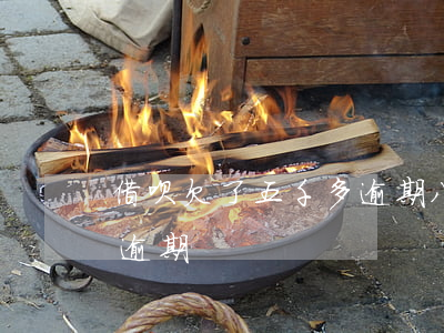 借呗欠了五千多逾期八十多天(借呗欠七千多逾期)