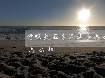 借呗欠五千不还会怎么样(借呗欠五千不还会怎么样)