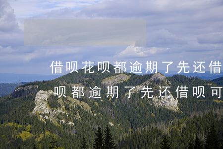 借呗花呗都逾期了先还借呗可以吗-借呗花呗都逾期了先还借呗可以吗