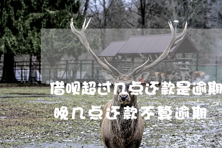 借呗超过几点还款是逾期(借呗还款日当天最晚几点还款不算逾期)